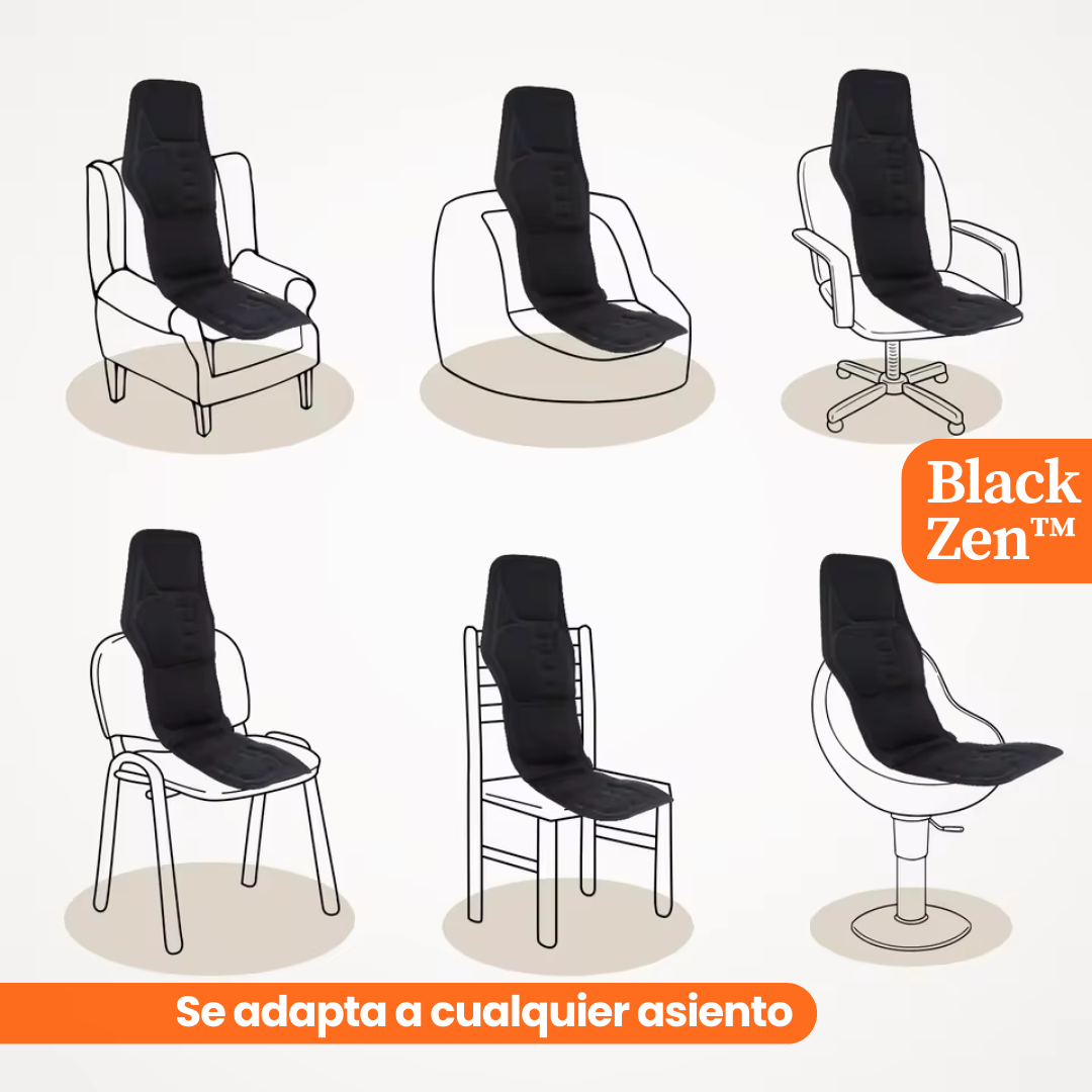 BlackZen™: El Asiento Masajeador que Aliviará la Tensión de tu Día a Día