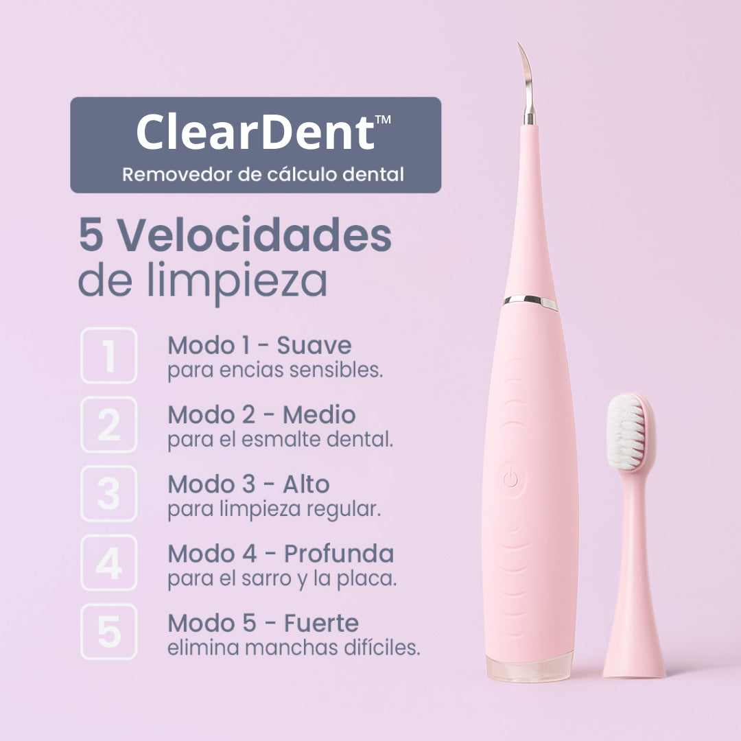 ClearDent™: Limpiador dental ultrasónico