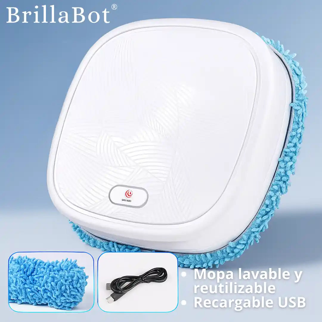 BrillaBot® robot limpiador 4 en 1 que deja tu piso reluciente