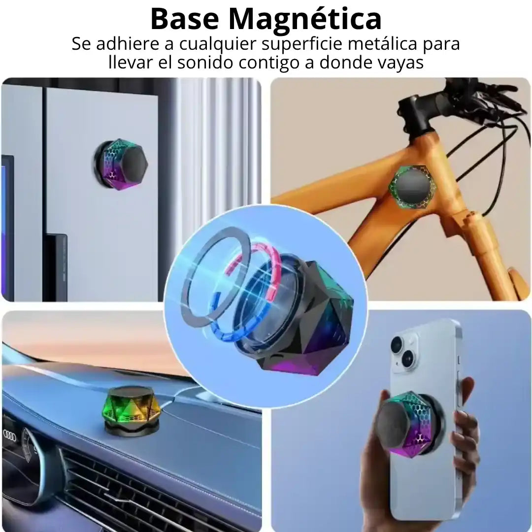 HexaBeat™ Mini bocina magnética para celular