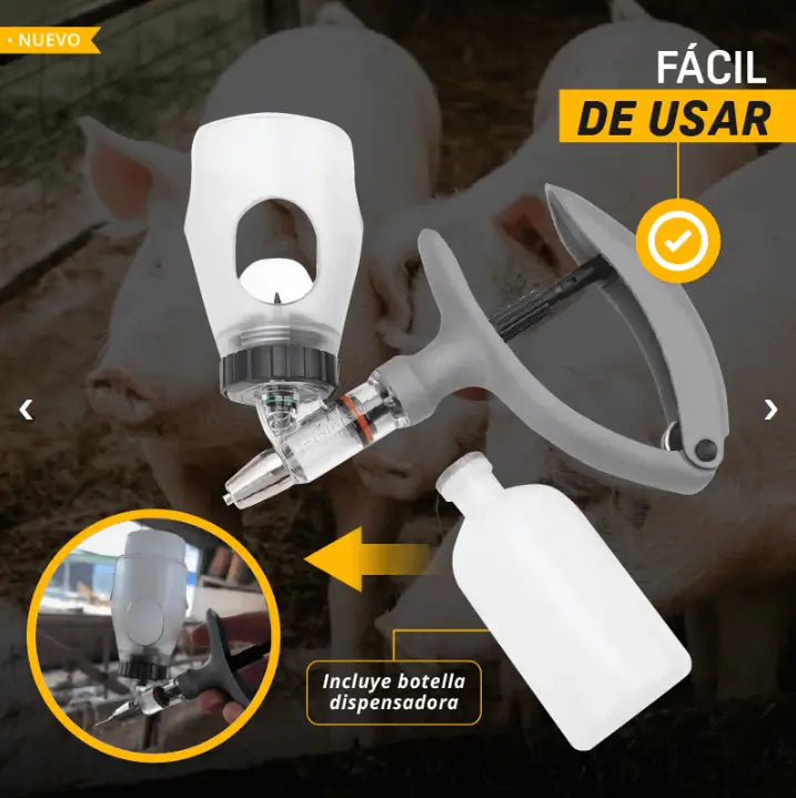 Vacugran: Jeringa Vacuna Fácil para Animales