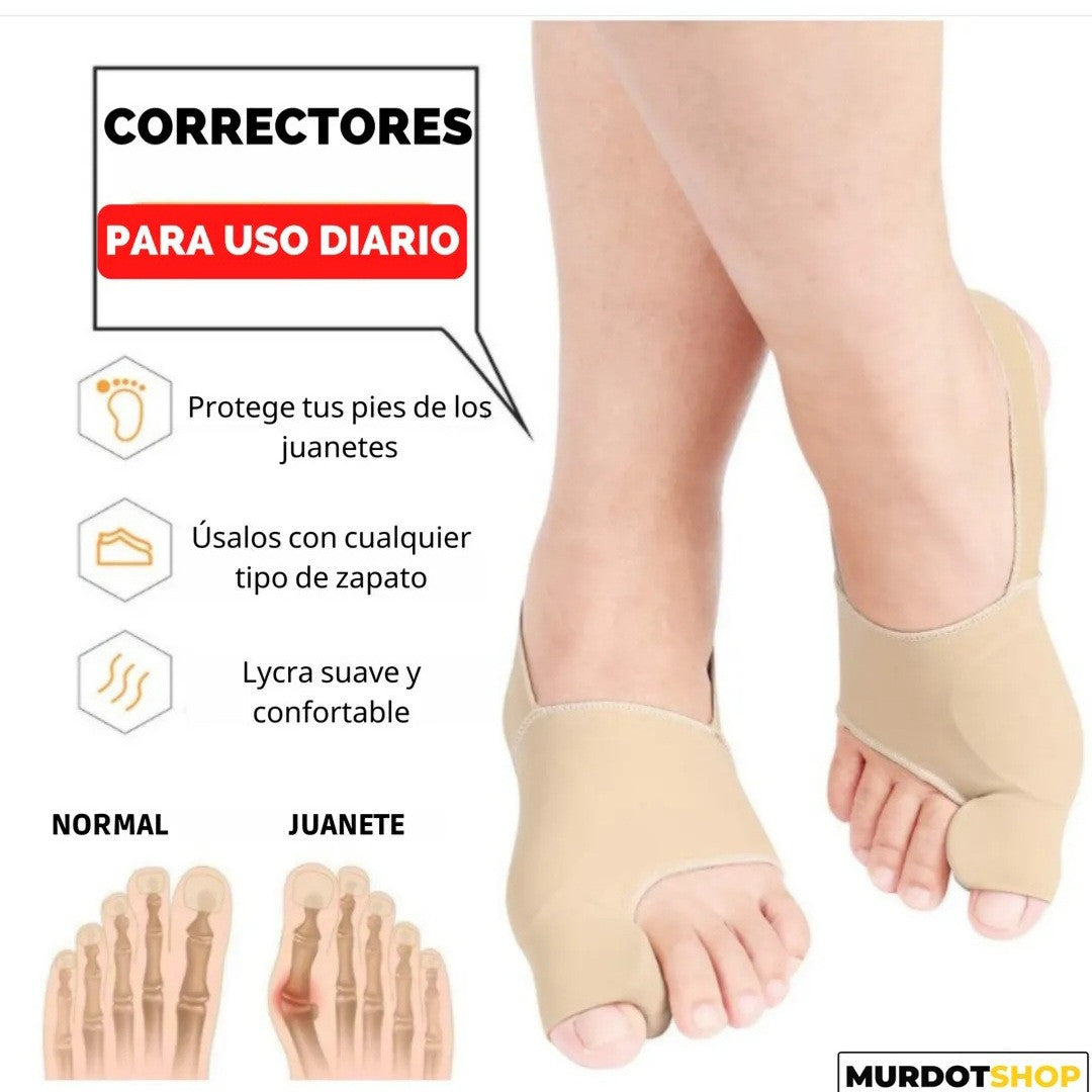 Par de calcetines para corrección de juanetes