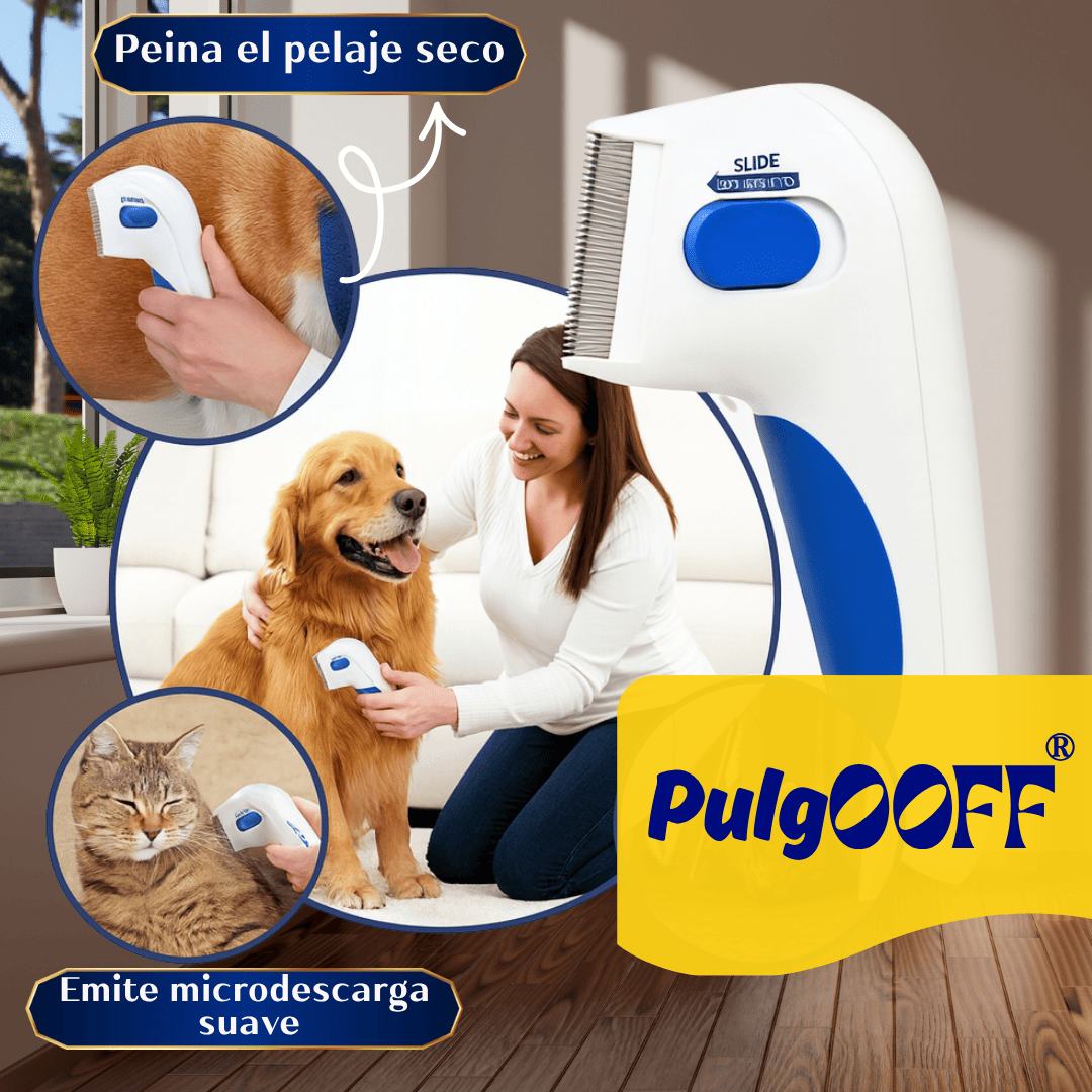 PulgOFFF®: Peine eléctrico que elimina pulgas sin químicos