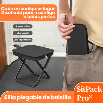 SitPack Pro®: Tu silla de bolsillo para ir a cualquier lugar