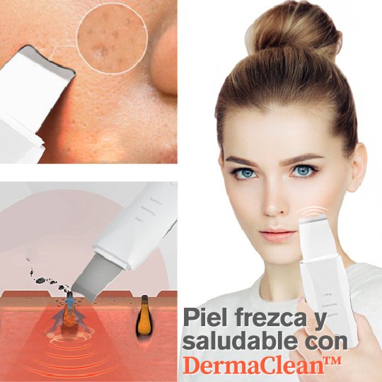 DermaClean™ La Espátula Ultrasónica que Revolucionará tu Rutina de Skincare