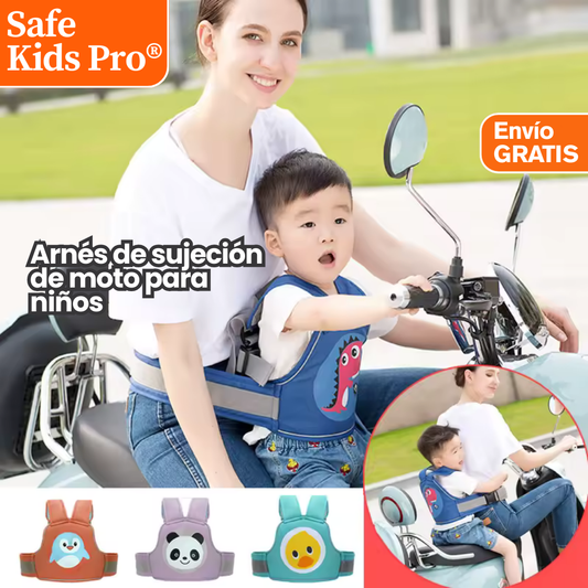 Evita caídas peligrosas con SafeKids Pro®: El arnés ideal para tu copiloto favorito🐣