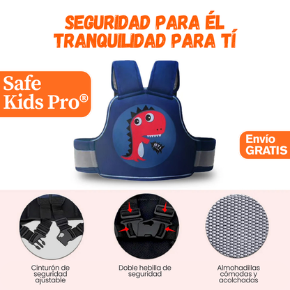 Evita caídas peligrosas con SafeKids Pro®: El arnés ideal para tu copiloto favorito🐣