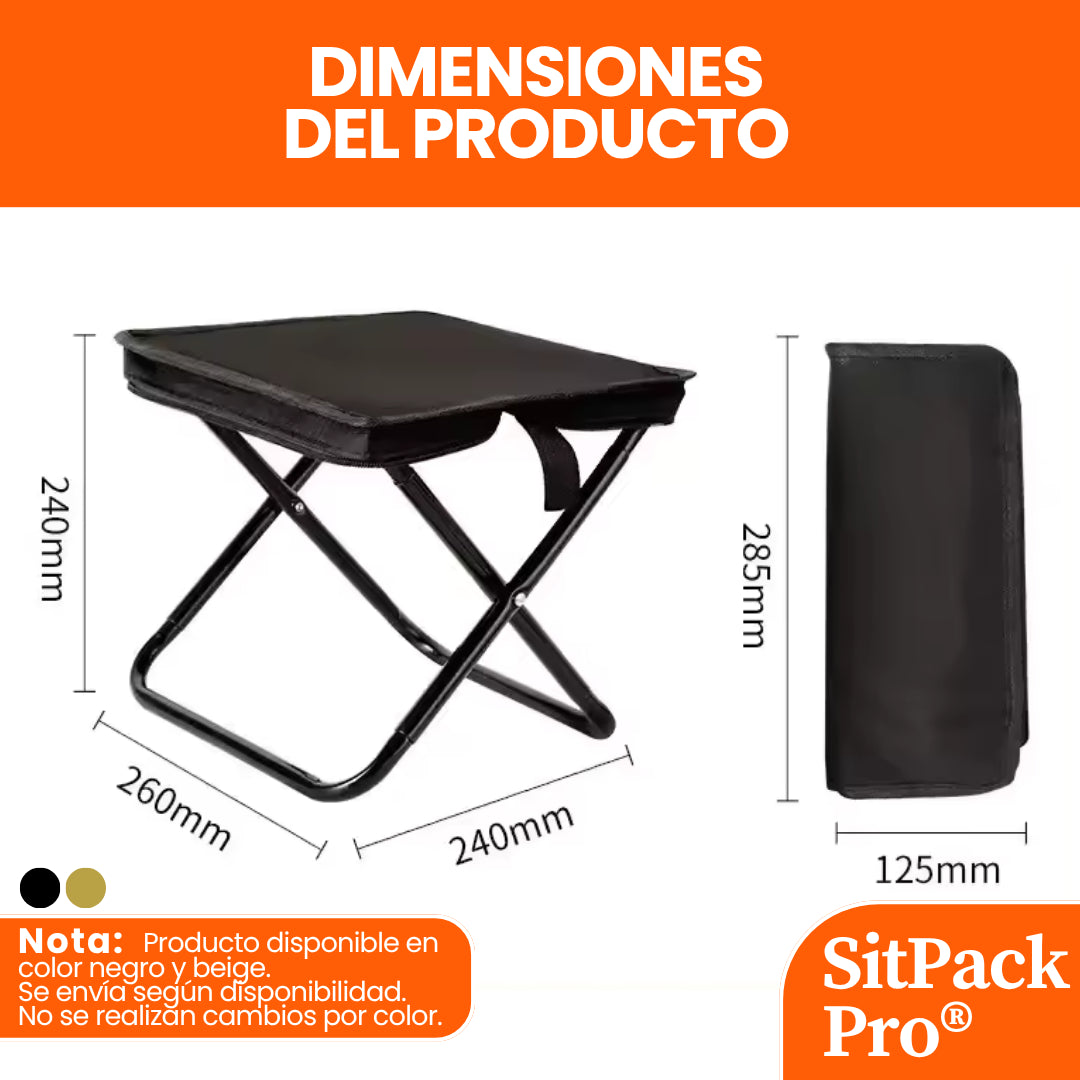 SitPack Pro®: Tu silla de bolsillo para ir a cualquier lugar