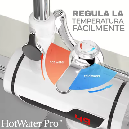 Despídete del frío extremo con HotWater Pro™: El grifo eléctrico que calienta el agua en segundos