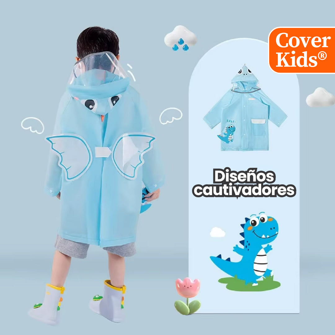 Capa de lluvia para niños con visor extendido CoveKids®
