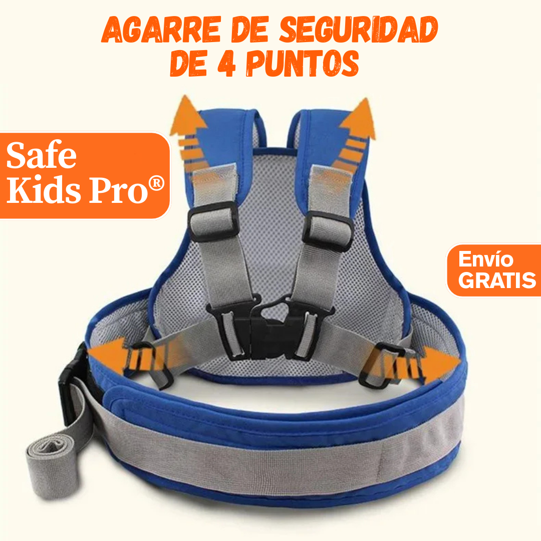 Evita caídas peligrosas con SafeKids Pro®: El arnés ideal para tu copiloto favorito🐣