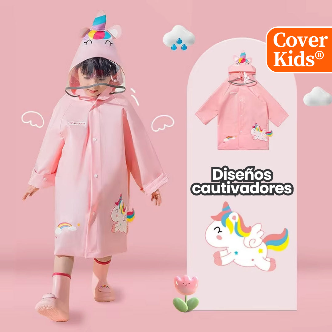 Capa de lluvia para niños con visor extendido CoveKids®