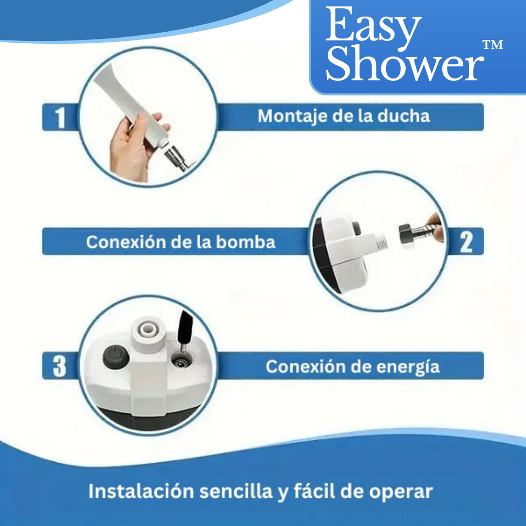 EasyShower™ Kit: Ducha portátil + Tapete antideslizante. Higiene y seguridad donde quiera que vayas