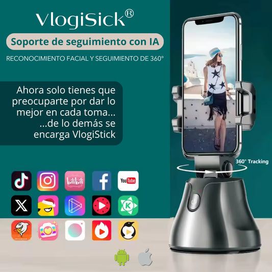 VlogiStick®: El trípode de seguimiento con IA que no te pierde de vista