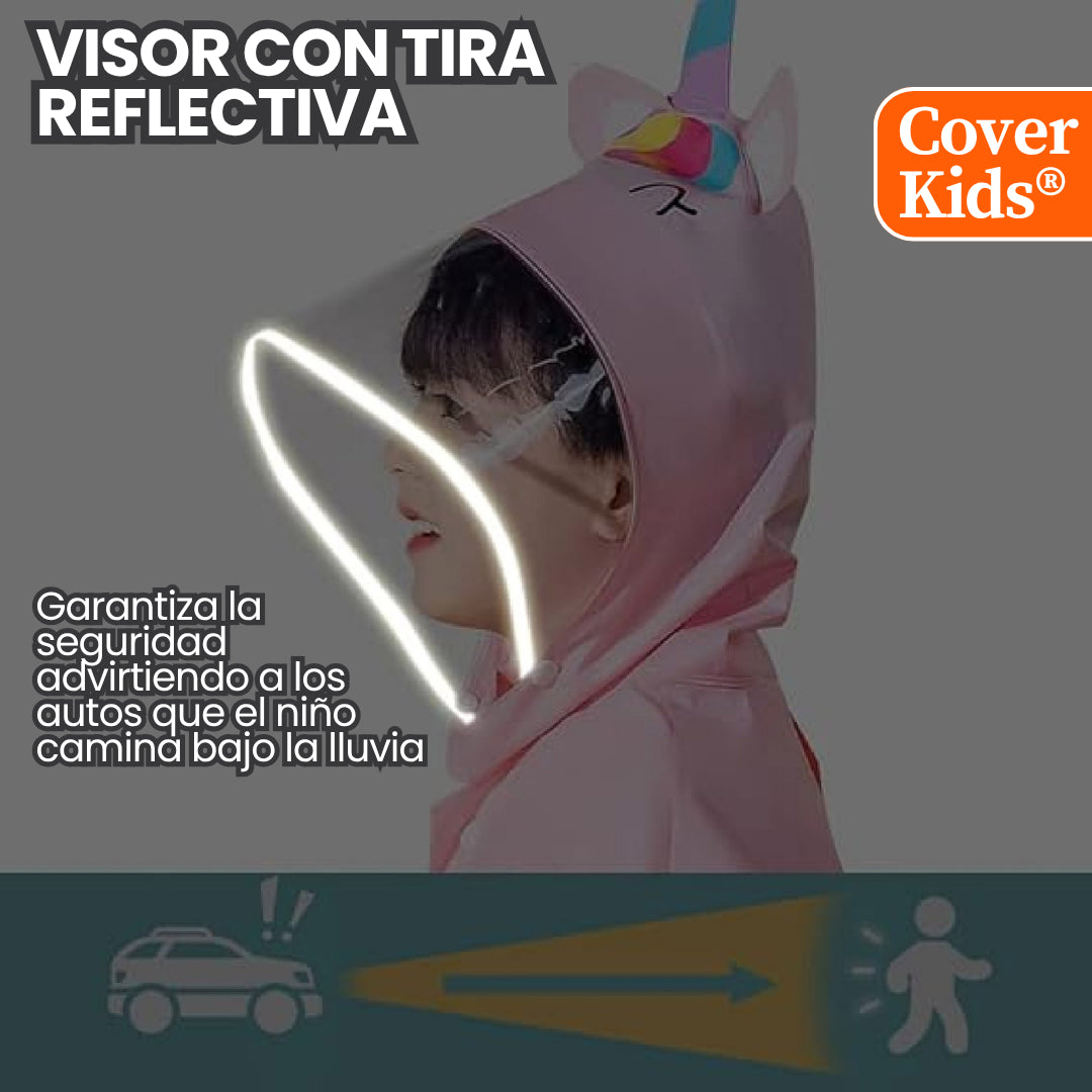 Capa de lluvia para niños con visor extendido CoveKids®