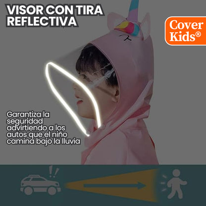Capa de lluvia para niños con visor extendido CoveKids®