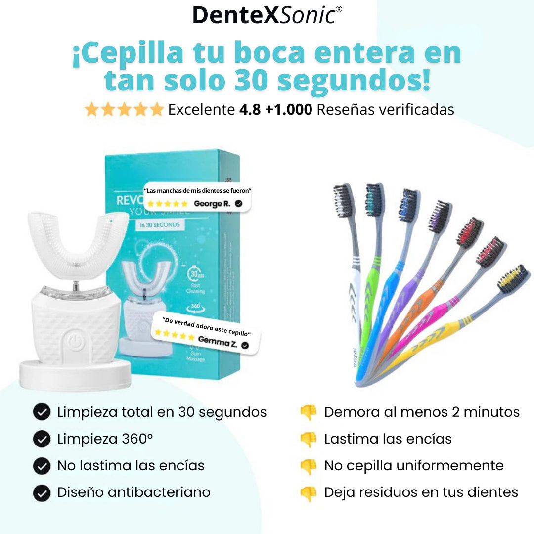 DenteXSonic®: Luce una sonrisa impecable en menos de 30 segundos