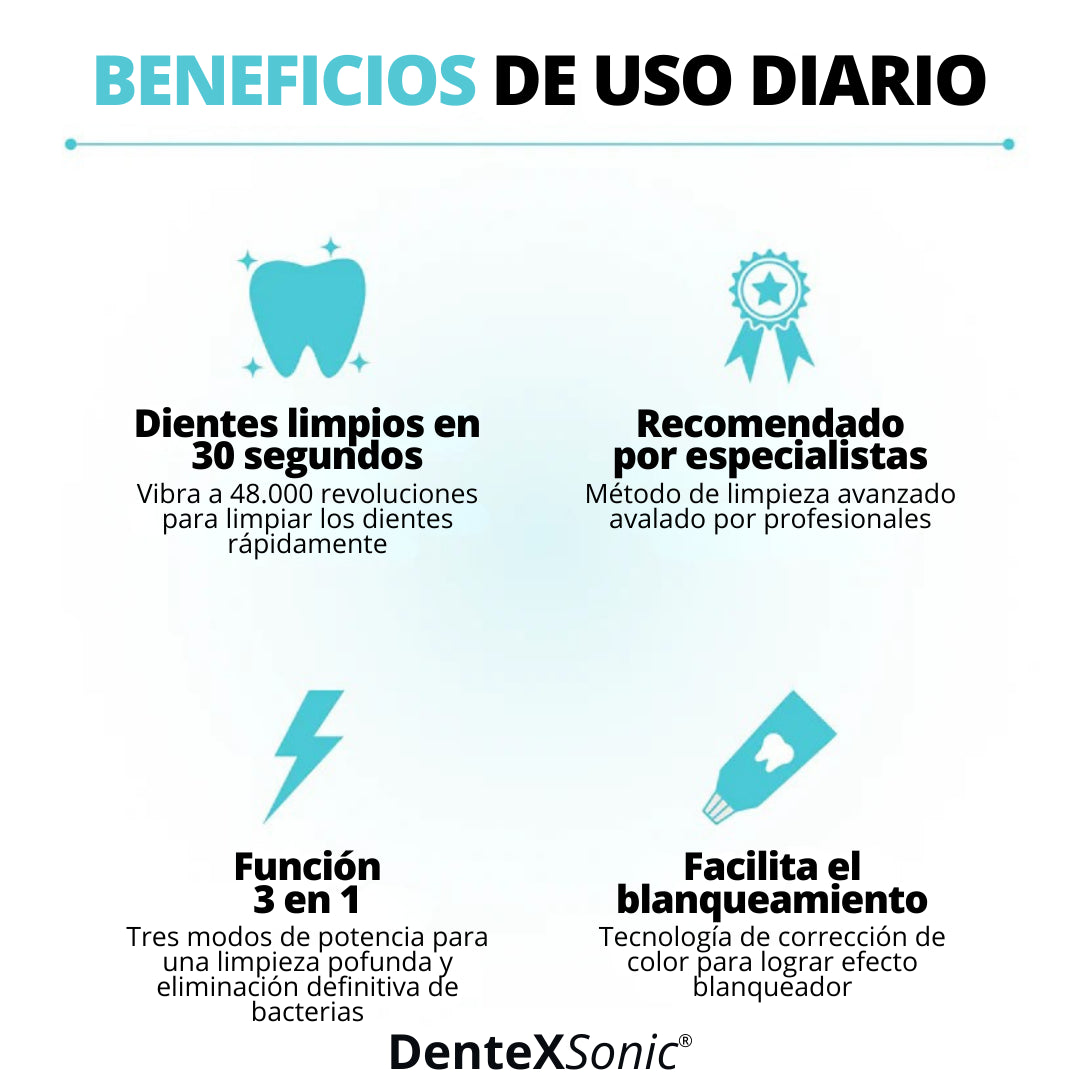DenteXSonic®: Luce una sonrisa impecable en menos de 30 segundos