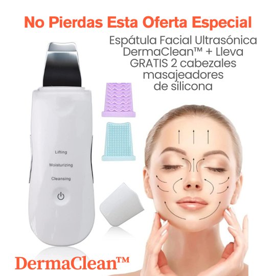 DermaClean™ La Espátula Ultrasónica que Revolucionará tu Rutina de Skincare