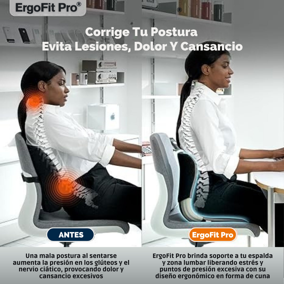 ErgoFit Pro®: Haz que cualquier silla sea ergonómica