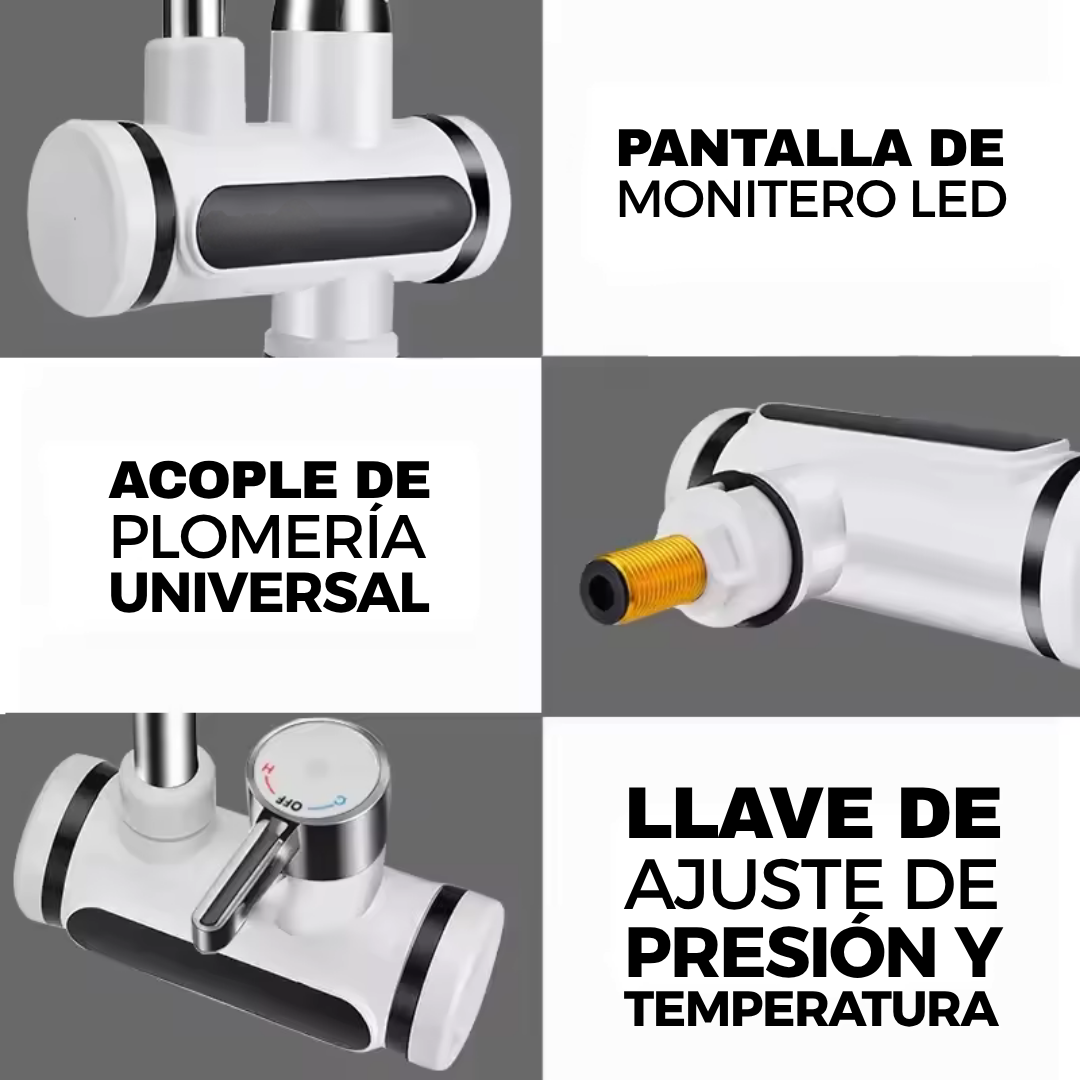 Despídete del frío extremo con HotWater Pro™: El grifo eléctrico que calienta el agua en segundos