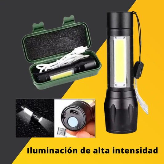 Linterna táctica recargable