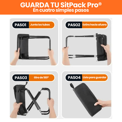 SitPack Pro®: Tu silla de bolsillo para ir a cualquier lugar