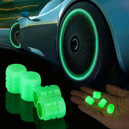 Set x4 Tapones Fluorescentes Para Válvulas