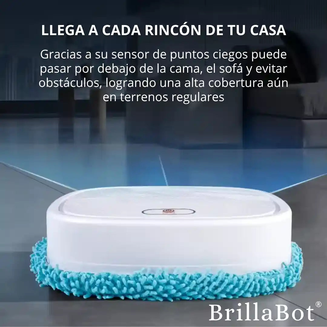 BrillaBot® robot limpiador 4 en 1 que deja tu piso reluciente