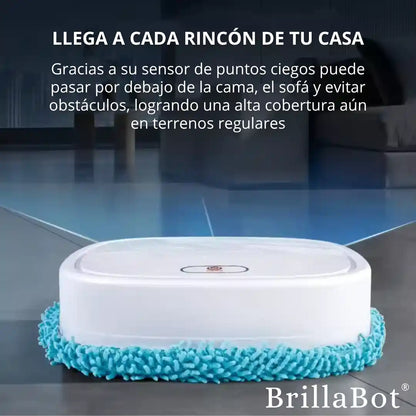 BrillaBot® robot limpiador 4 en 1 que deja tu piso reluciente