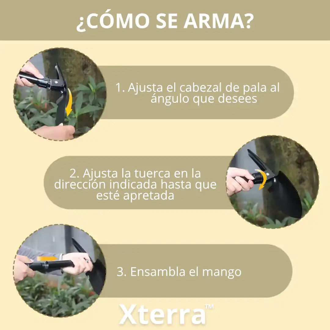 Xterra™: Pala táctica multi herramienta lista para cualquier desafío