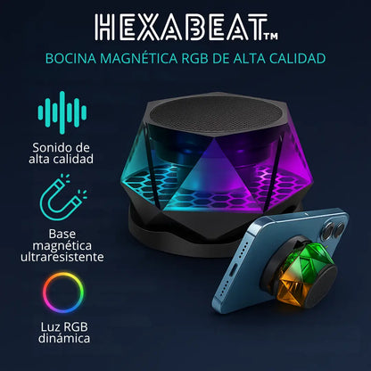 HexaBeat™ Mini bocina magnética para celular