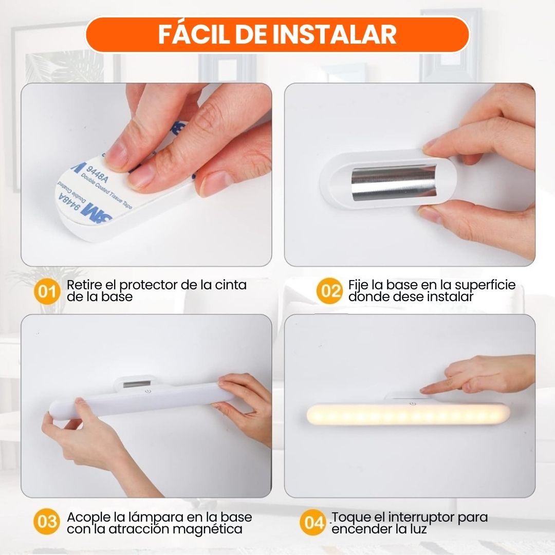 LumiON™: Barra de luz táctil con brillo ajustable