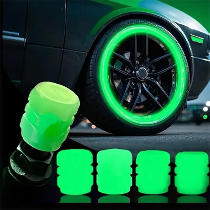 Set x4 Tapones Fluorescentes Para Válvulas
