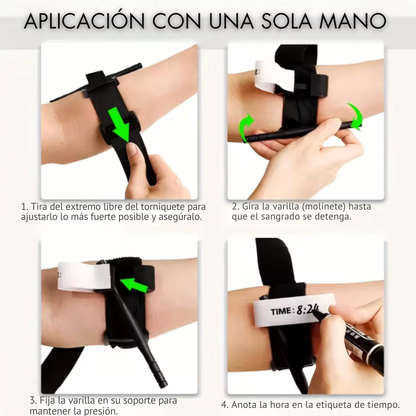 ResQBand®: Tu torniquete táctico de acción inmediata