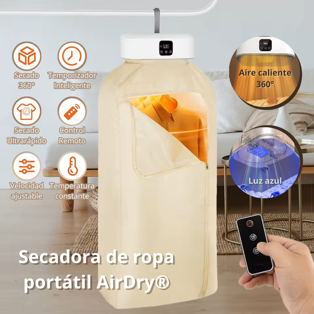 Secadora de ropa portátil ultra silenciosa AirDry®