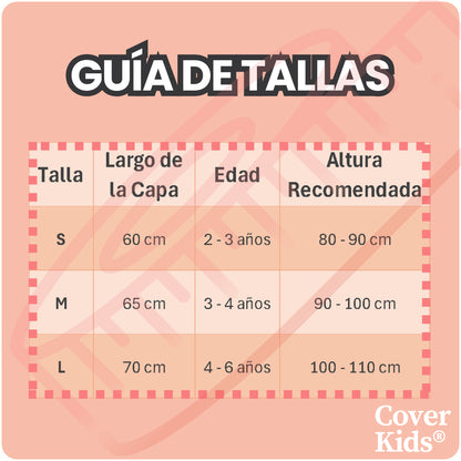 Capa de lluvia para niños con visor extendido CoveKids®