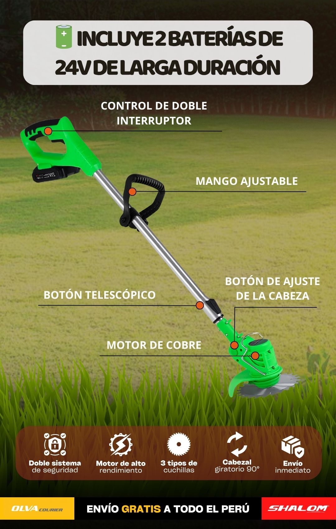 GreenMax: Cortadora Inalámbrica Alemana