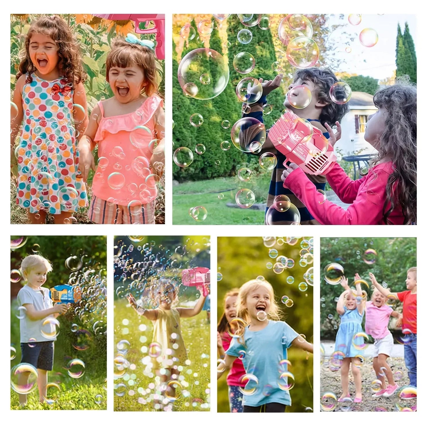 PartyPOP: Pistola Mágica de Burbujas Fiesta