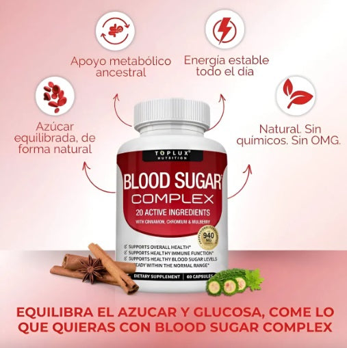BLOOD SUGAR COMPLEX: Máximo Equilibrio de Glucosa