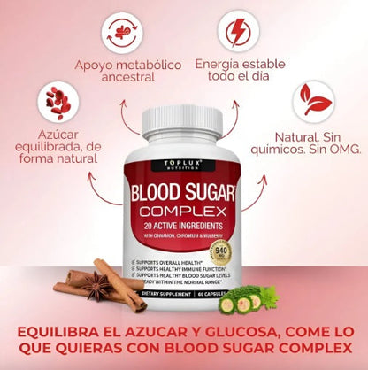 BLOOD SUGAR COMPLEX: Máximo Equilibrio de Glucosa