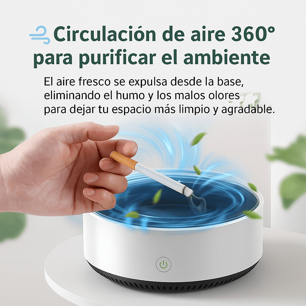 SmokeOFF: Cenicero Purificador Portátil