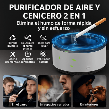 SmokeOFF: Cenicero Purificador Portátil