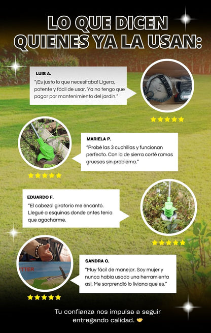 GreenMax: Cortadora Inalámbrica Alemana