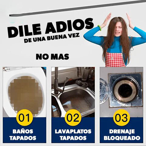 TotalClean: Tornado Desatascador Potente Fácil Hogar Instantáneo